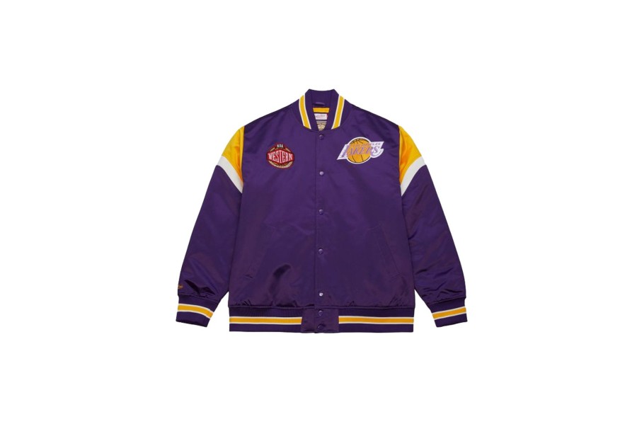 Clothing MITCHELL u0026 NESS | Heavyweight Satin Jacket Los Angeles Lakers