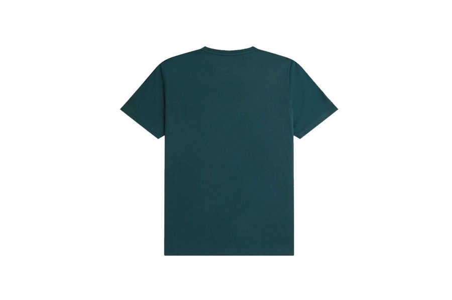 Clothing FRED PERRY | Laurel Wreath Graphic T-Shirt Petrol Blue