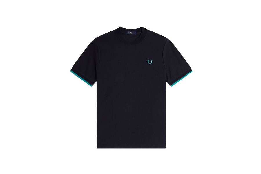 Clothing FRED PERRY | Tipped Cuff Pique Shirt