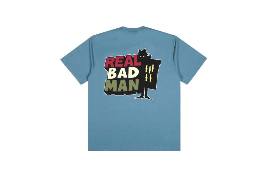 Clothing REAL BAD MAN | Rbm Logo Tee Vol 12 Storm Blue