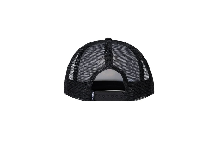 Clothing MARKET | Kiss The Sky Trucker Hat Black