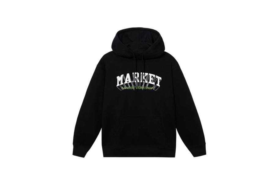 Clothing MARKET | Super Market Pullover Hoodie Washed Black