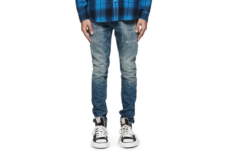 Clothing PURPLE BRAND | Western Blue Mid Indigo