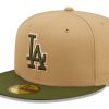 Clothing NEW ERA | New Era Mlb Los Angeles Dodgers Camel Pink Olive 1992 All Star Game 59Fifty Fitted