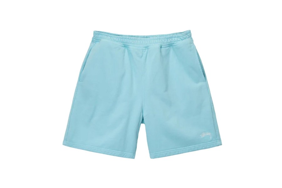 Clothing STUSSY | Overdyed Stock Logo Short Blue