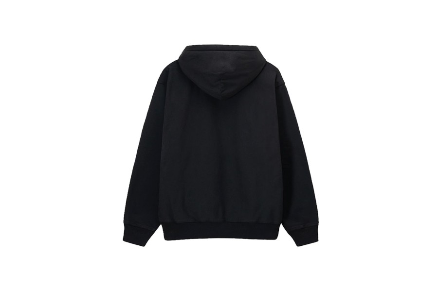 Clothing STUSSY | Stock Logo Hood Washed Black