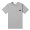 Clothing STONE ISLAND | Stone Island Garment-Dyed Cotton Jersey Tee Grey