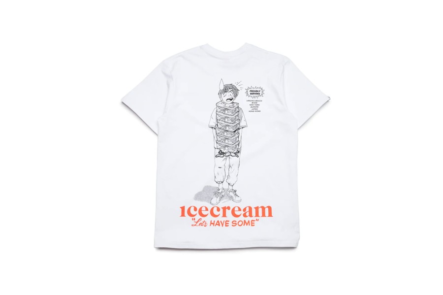 Clothing ICECREAM | The Collector Short Sleeve Tee White