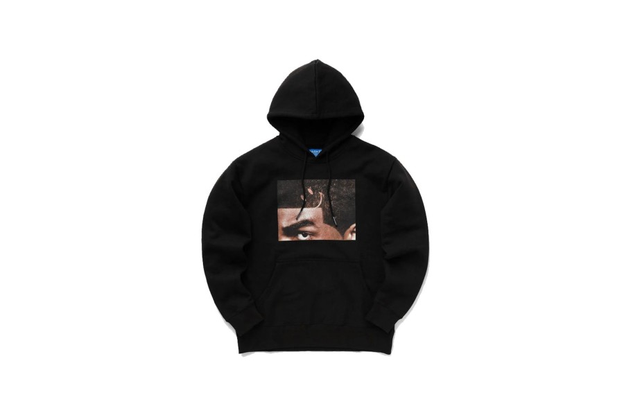 Clothing MARKET | Smiley Soft Part Hoodie Black