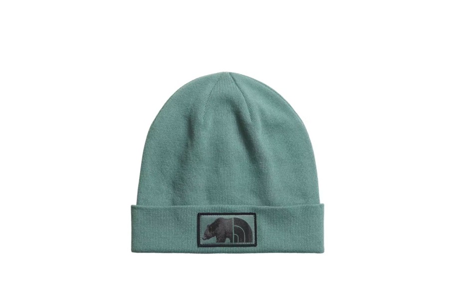 Clothing THE NORTH FACE | Dock Worker Recycled Beanie Dark Sage/Bear Graphic