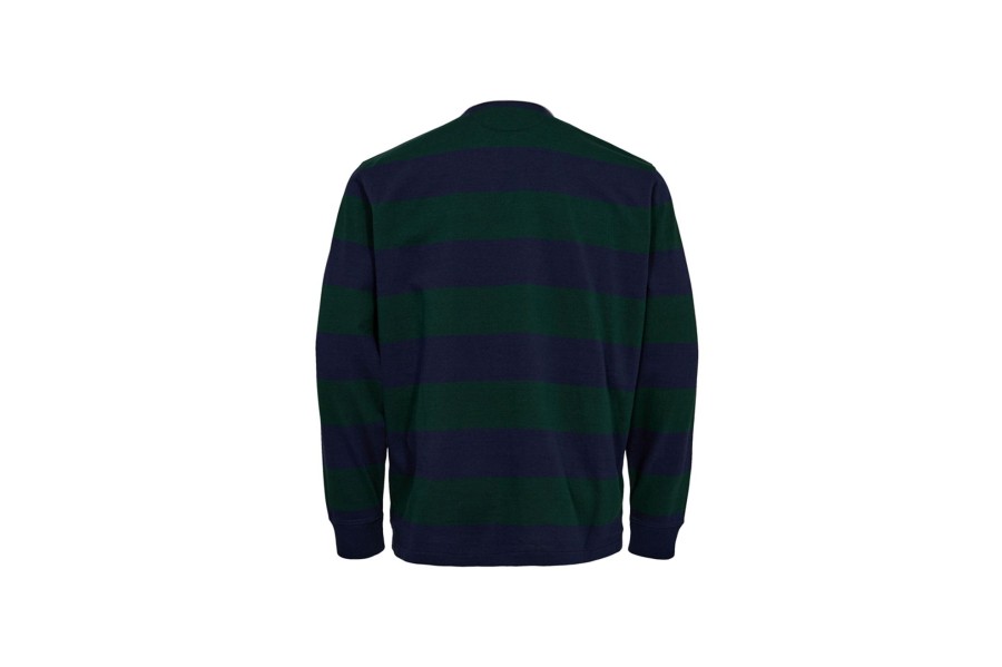 Clothing POLO RALPH LAUREN | Long Sleeve Knit Polo Shirt Green/Blue