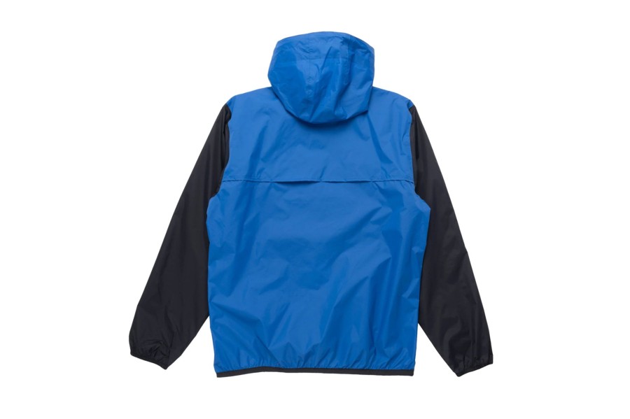 Clothing COMME DES GARCONS | Cdg Play X K-Way Hoodie Half Zip Black Blue