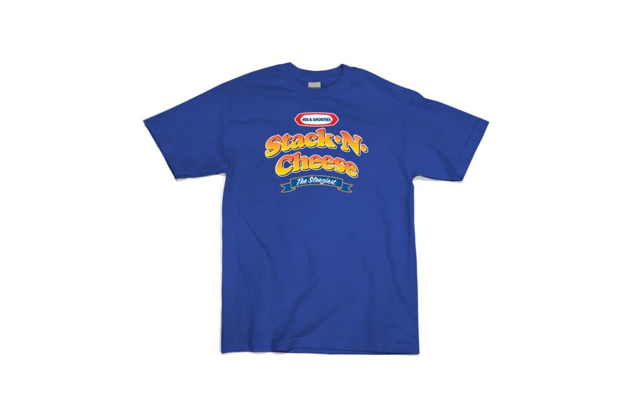 Clothing 40s AND SHORTIES | Stack N Cheese Tee Royal Blue