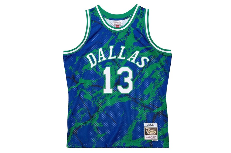 Clothing MITCHELL u0026 NESS | Dallas Mavericks Steve Nash #13 Team Marble Jersey