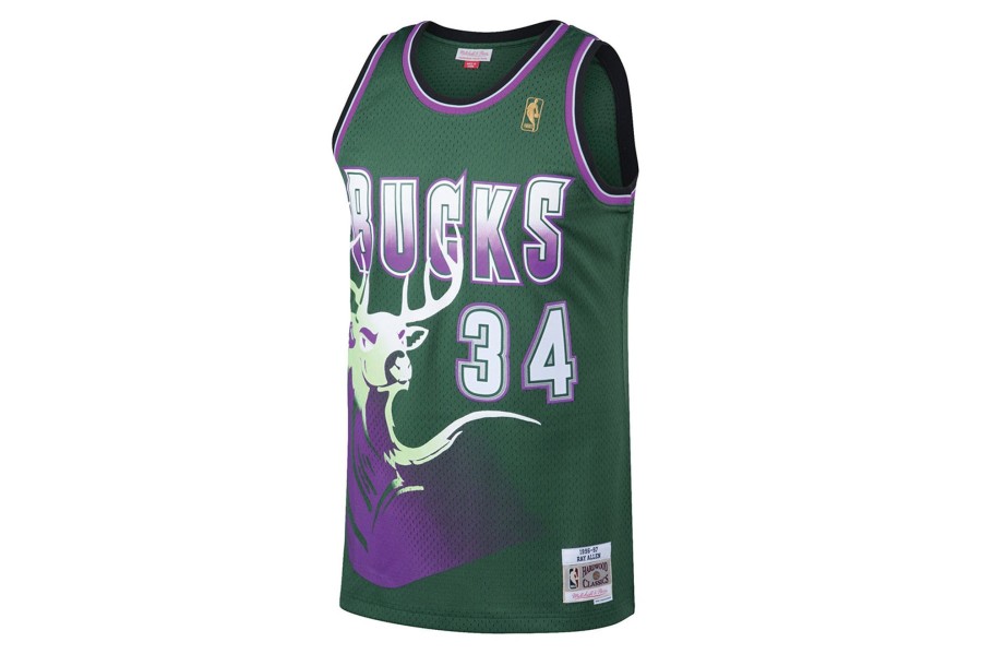 Clothing MITCHELL u0026 NESS | Nba Milwaukee Bucks Ray Allen #34 Jersey