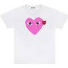 Clothing COMME DES GARCONS | Cdg Big Pink Heart T- Shirt