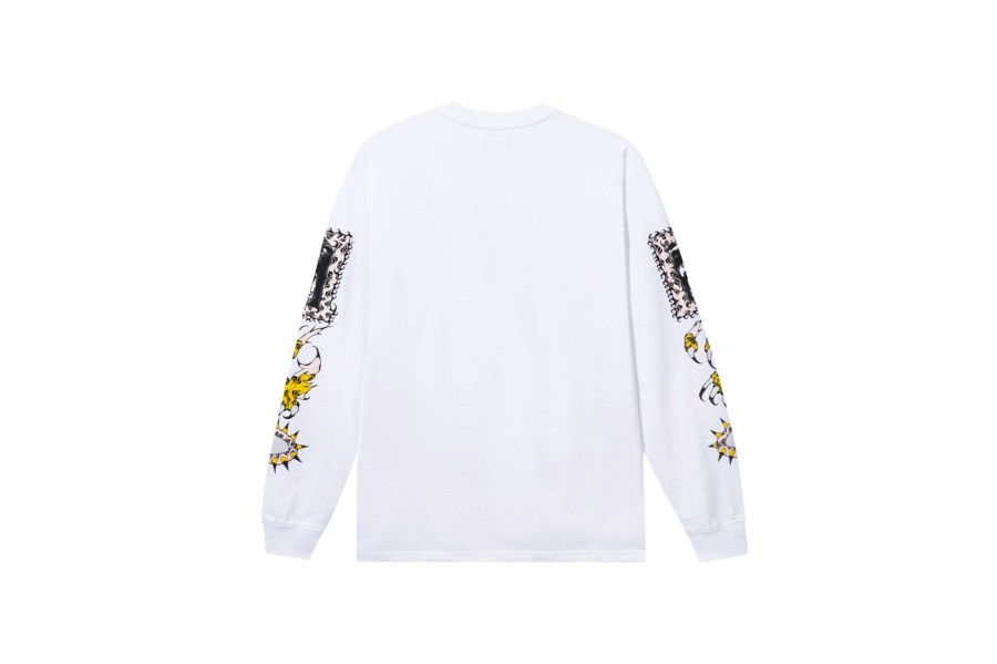 Clothing MARKET | Warped Beware Long Sleeve T-Shirt White