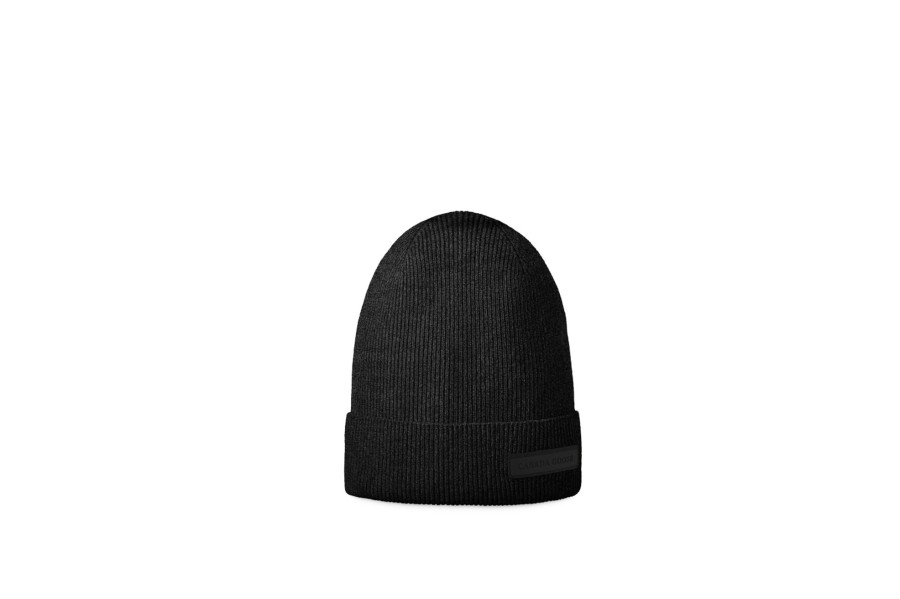 Clothing CANADA GOOSE | Lightweight Beanie Cashmere - Heather Black