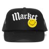 Clothing MARKET | Smiley Gothic Trucker Hat Washed Black