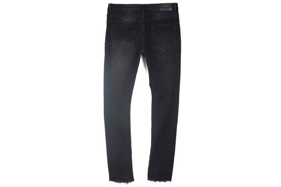 Clothing PURPLE BRAND | Black Repair Dropped Fit Jeans