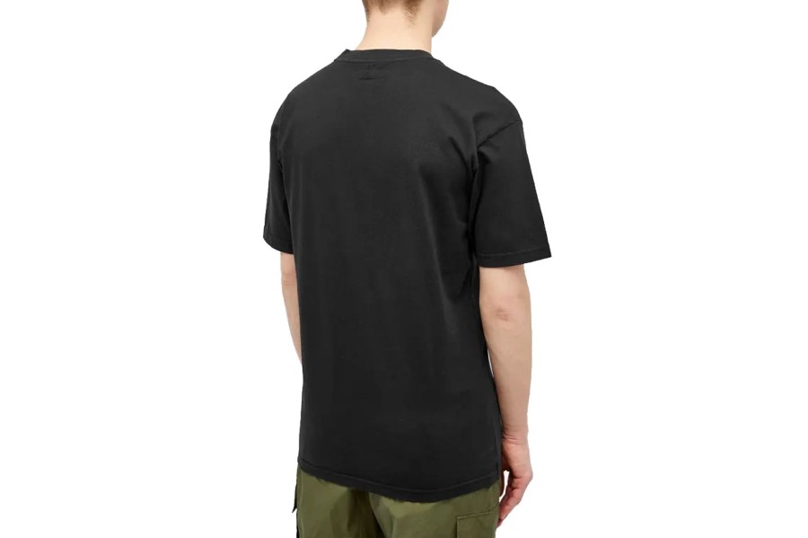 Clothing MARKET | Smiley Head In The Game T-Shirt Washed Black