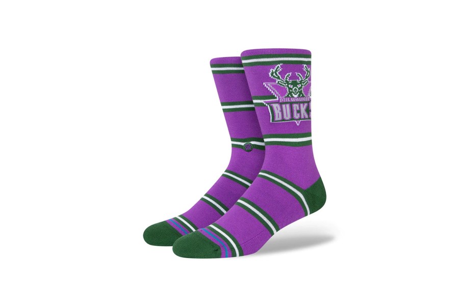 Clothing STANCE | Nba Classics Bucks Crew Socks