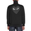 Clothing COMME DES GARCONS | Cdg Black Heart Black Zip