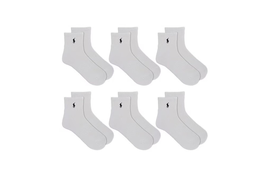 Clothing POLO RALPH LAUREN | Performance Cotton Crew Quarter Socks 6-Pack