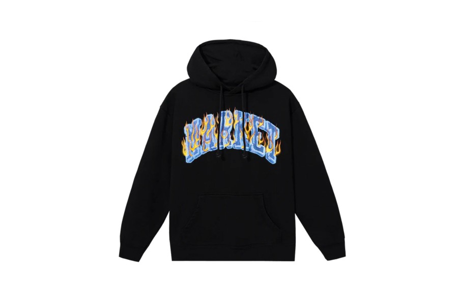 Clothing MARKET | Icy Hot Pullover Hoodie Washed Black