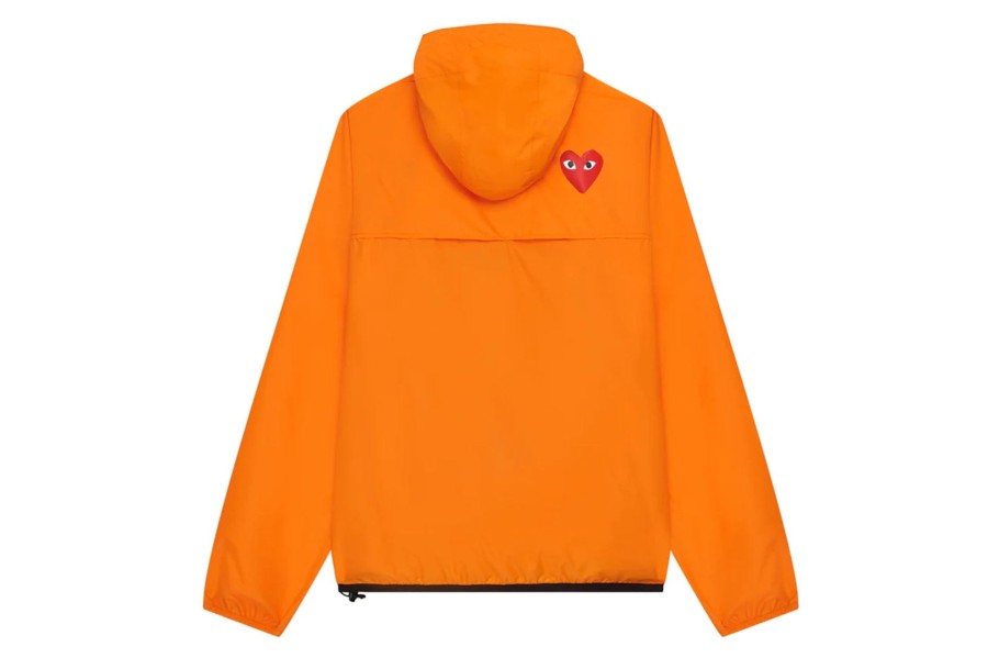 Clothing COMME DES GARCONS | Cdg X K-Way Half Zip Jacket Orange