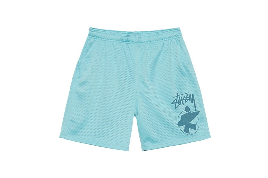 Clothing STUSSY | Surfman Mesh Short Aqua