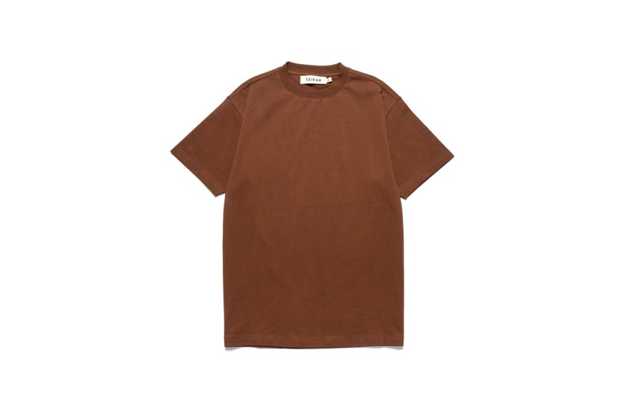 Clothing TAIKAN | Heavyweight Short Sleeve Tee Brown