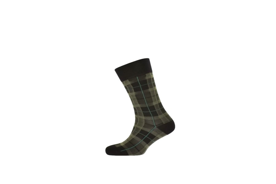 Clothing FRED PERRY | Tartan Socks Uniform Green