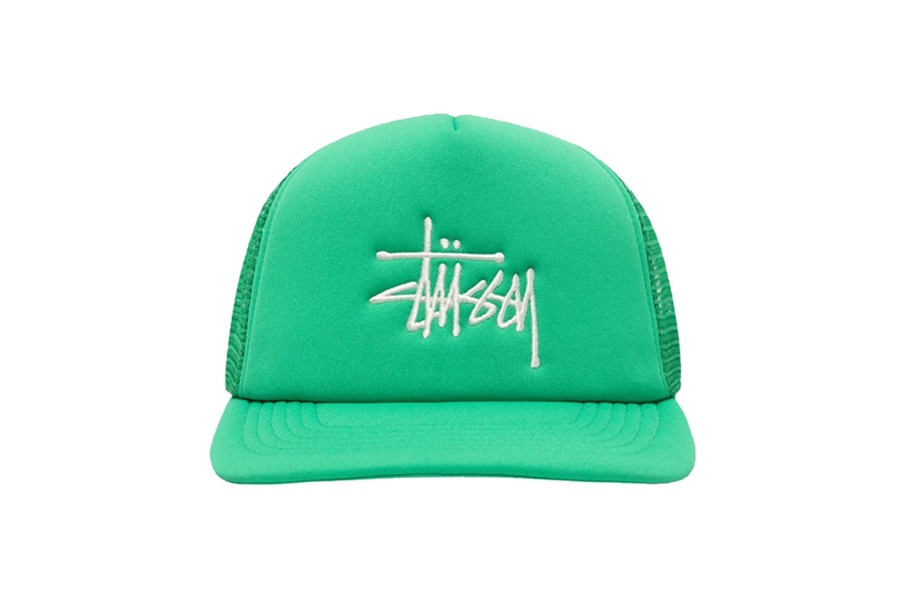 Clothing STUSSY | Big Basic Trucker Cap Kelly Green