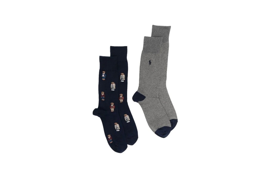 Clothing POLO RALPH LAUREN | 2 Pack Logo Print Socks