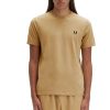 Clothing FRED PERRY | Ringer T-Shirt Warm Stone