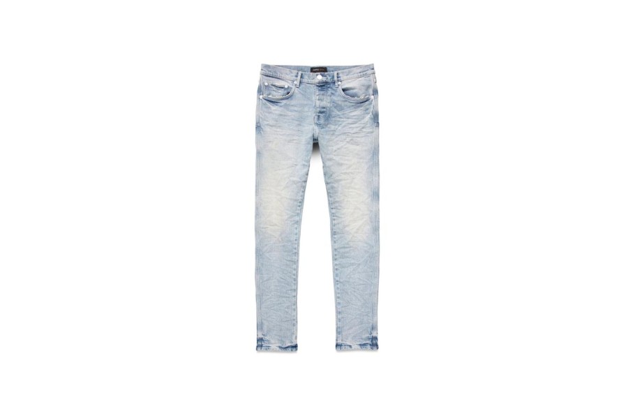 Clothing PURPLE BRAND | Light Indigo White Pop Skinny Jeans