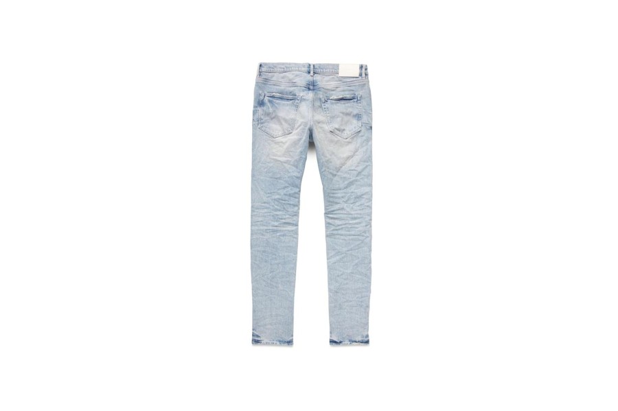 Clothing PURPLE BRAND | Light Indigo White Pop Skinny Jeans