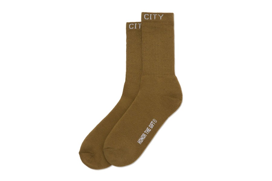 Clothing HONOR THE GIFT | Htg Inner City Rib Sock Olive