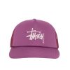 Clothing STUSSY | Big Basic Trucker Cap Plum