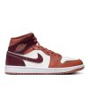 Shoes JORDAN | Women'S Air Jordan 1 Mid Dusty Peach Night Maroon