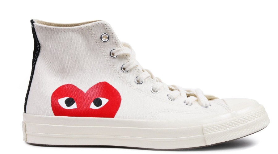 Shoes COMME DES GARCONS | Cdg Play Converse Chuck Taylor All-Star 70 Hi White