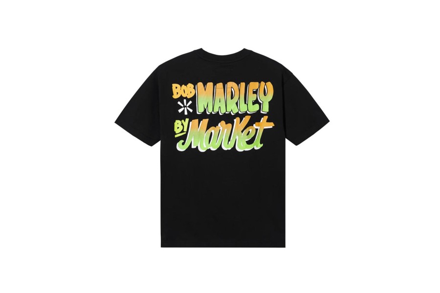 Clothing MARKET | Bob Marley Soccer T-Shirt Black