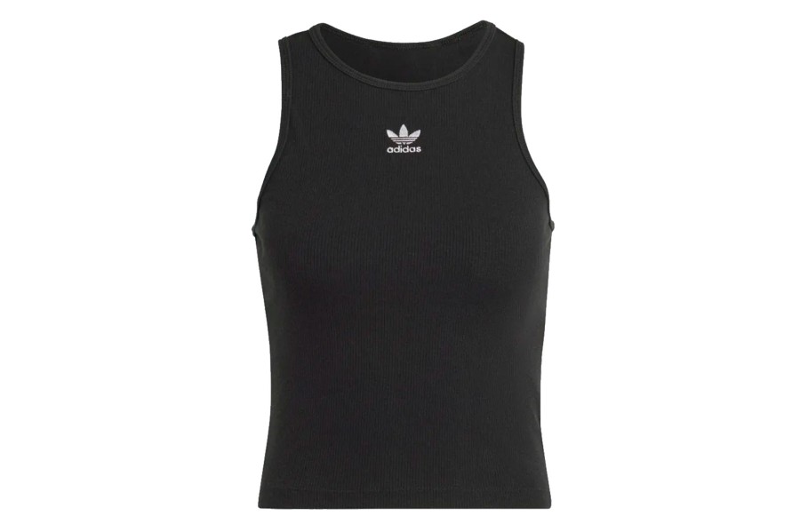 Clothing ADIDAS | Adidas Adicolor Essentials Rib Tank Top Black