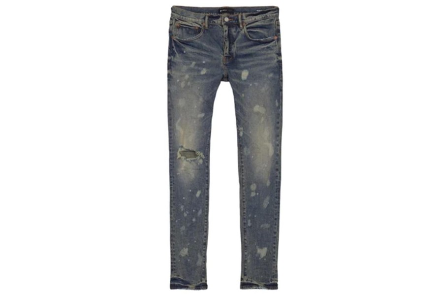 Clothing PURPLE BRAND | Purple Brand Mid Indigo Acid Bleach