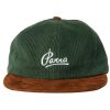 Clothing PARRA | Painters Script Corduroy 6 Panel Hat Pine Green