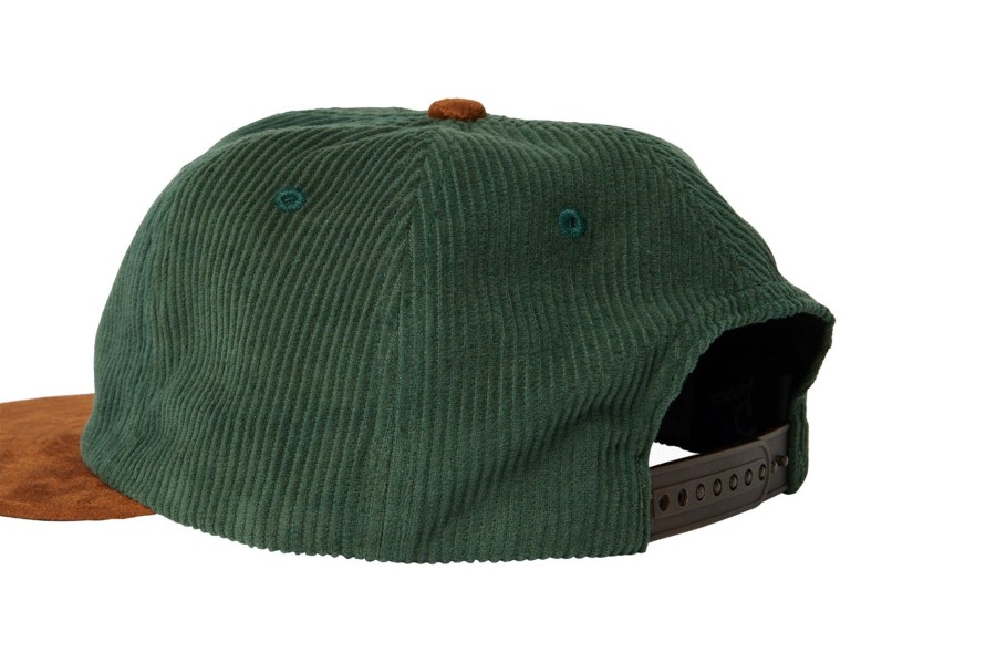 Clothing PARRA | Painters Script Corduroy 6 Panel Hat Pine Green