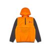 Clothing COMME DES GARCONS | Cdg Play X K-Way Hoodie Half Zip Orange Black