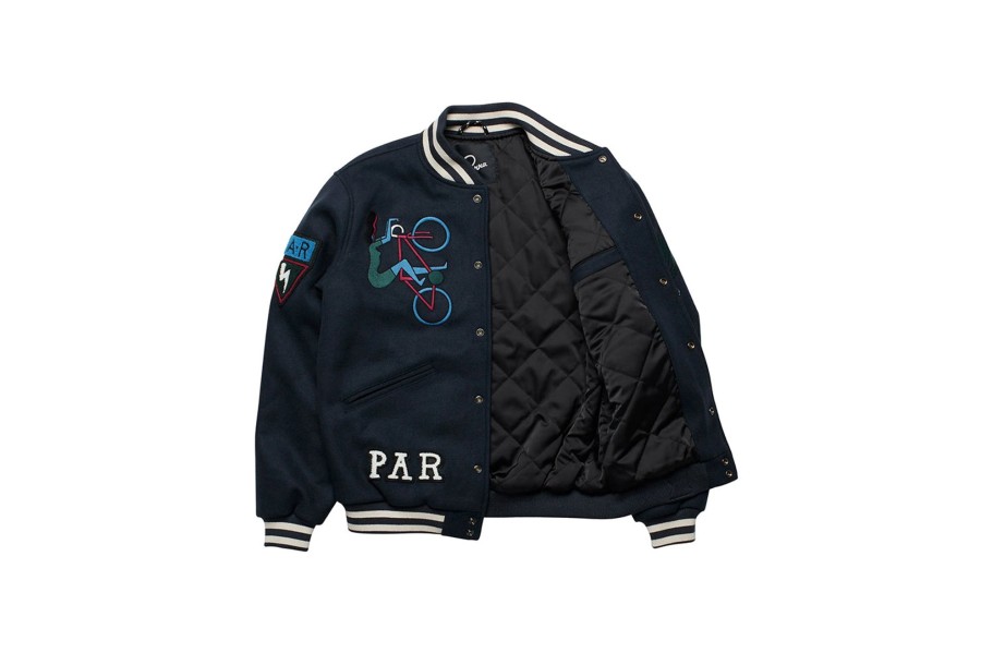 Clothing PARRA | Run Sit U0026 Bike Varsity Jacket