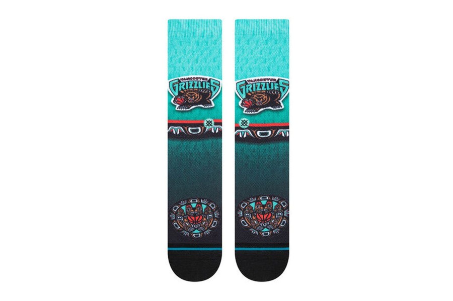 Clothing STANCE | Nba Vancouver Grizzlies Fader Crew Socks